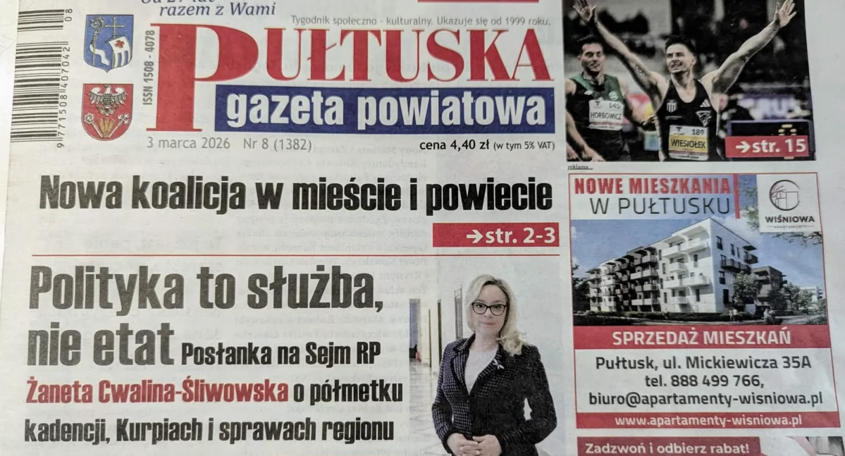 W aktualnym numerze PGP, Polityka służba rozmawialiśmy Posłanką Żanetą Cwaliną Śliwowską - zdjęcie, fotografia