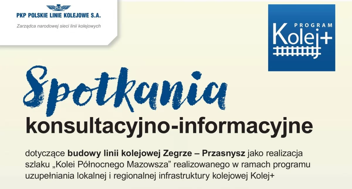 Miasto, Kolej Zegrze–Przasnysz ruszają konsultacje społeczne - zdjęcie, fotografia