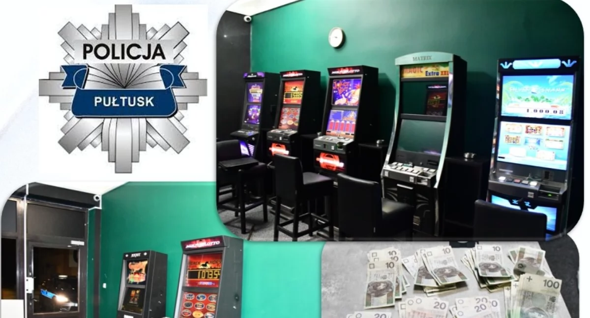 Policja, Odcięli drogę hazardzistom zabezpieczyli nielegalnych automatów - zdjęcie, fotografia