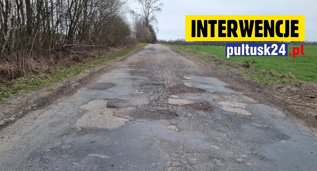 Interwencje, Droga grozy gminie Świercze jeszcze mieszkańcy będą czekać remont - zdjęcie, fotografia