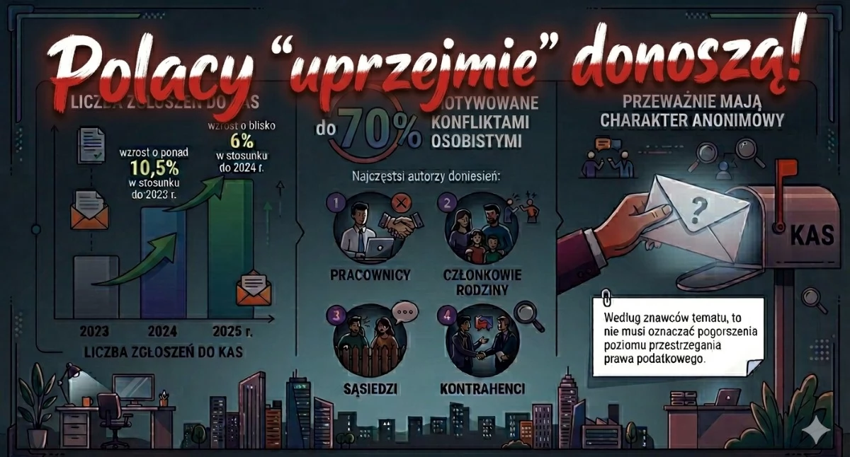 Społeczeństwo, Polacy donoszą skarbówki zgłoszeń motywowanych konfliktami osobistymi - zdjęcie, fotografia