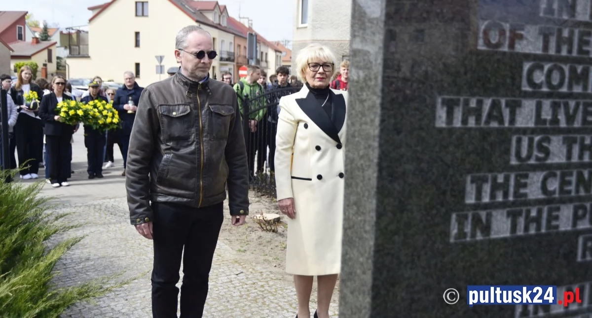 Historia, Pułtusk rocznicę Powstania Getcie Warszawskim - zdjęcie, fotografia