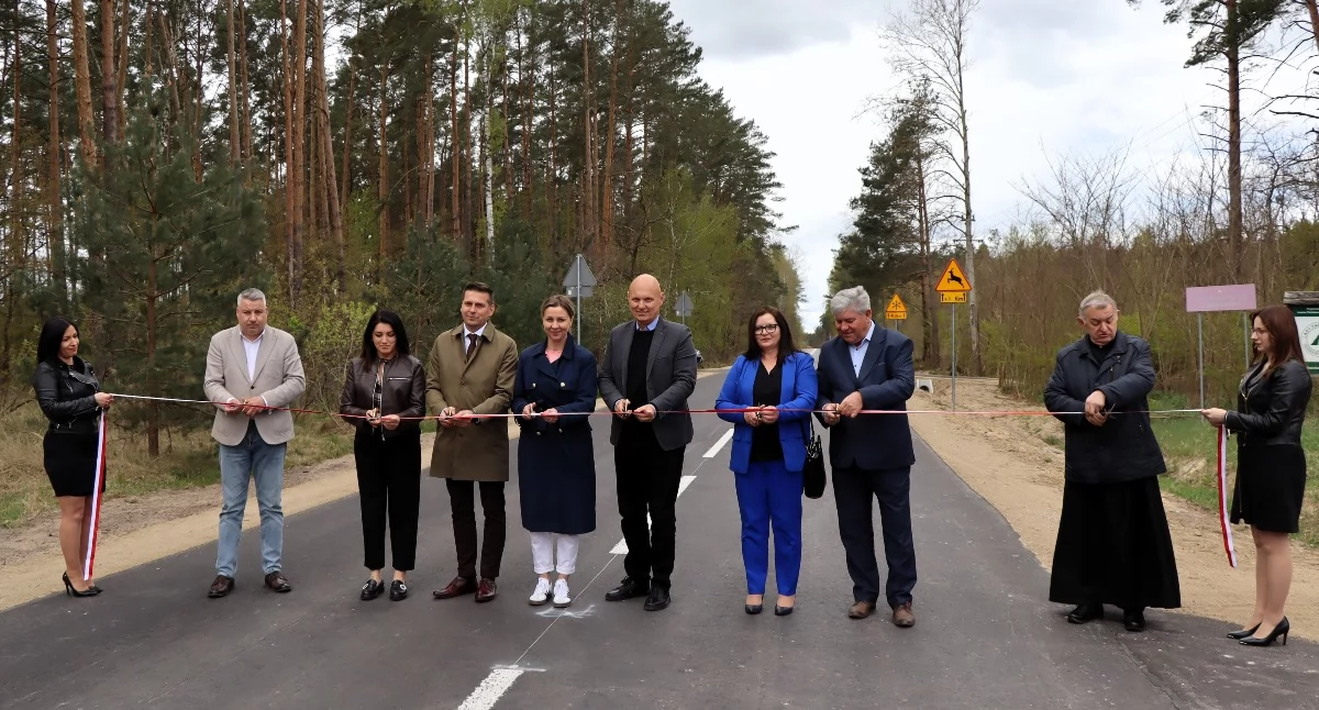 WIADOMOŚCI ZE STAROSTWA POWIATOWEGO, Oddanie użytku drogi powiatowej Pułtusk Psary - zdjęcie, fotografia