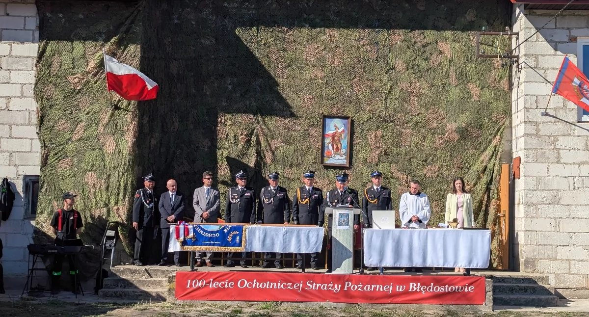 Straż Pożarna, tradycji ofiarności Wielki jubileusz Błędostowo - zdjęcie, fotografia