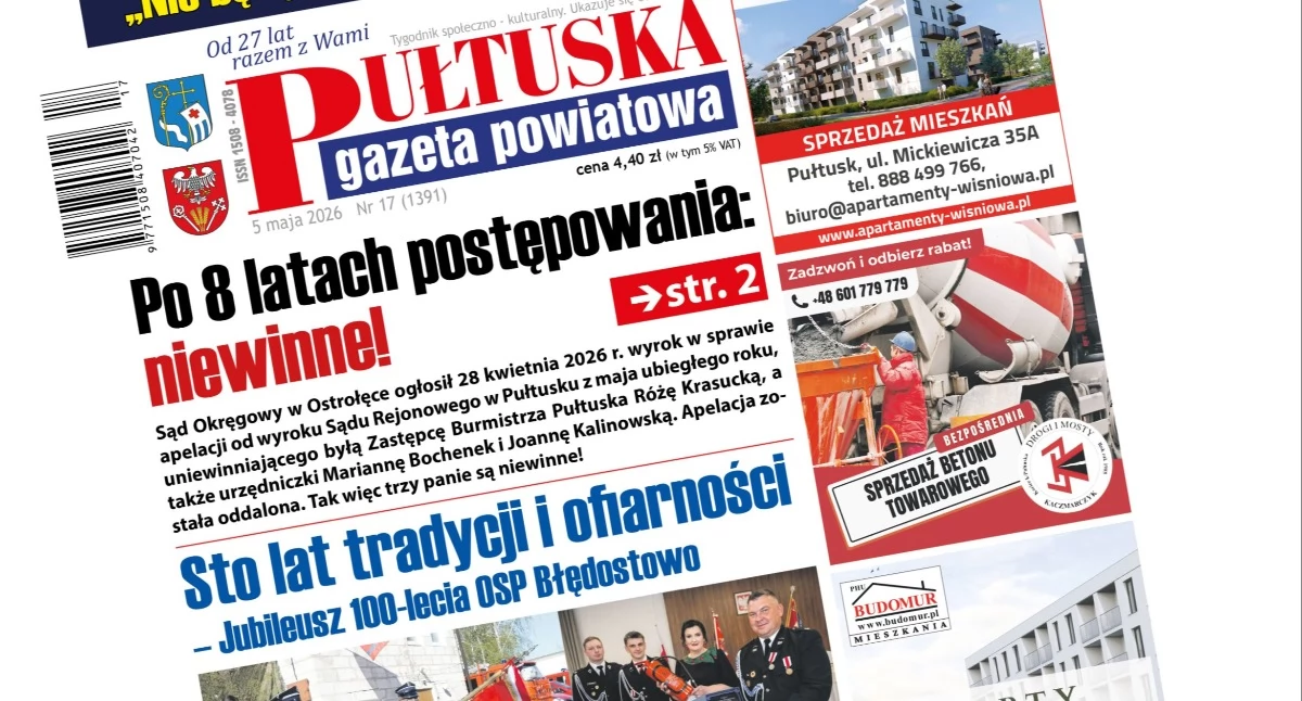 W aktualnym numerze PGP, numerze Pułtuskiej Gazety Powiatowej - zdjęcie, fotografia