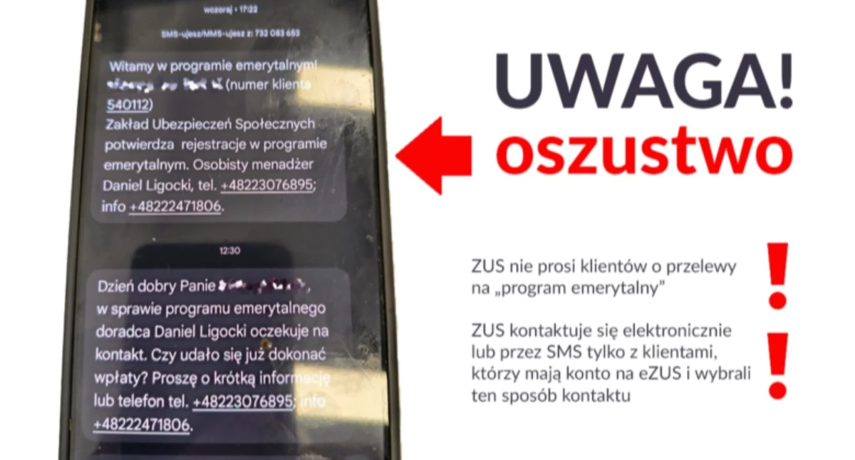 Społeczeństwo, ostrzega przed oszustami - zdjęcie, fotografia