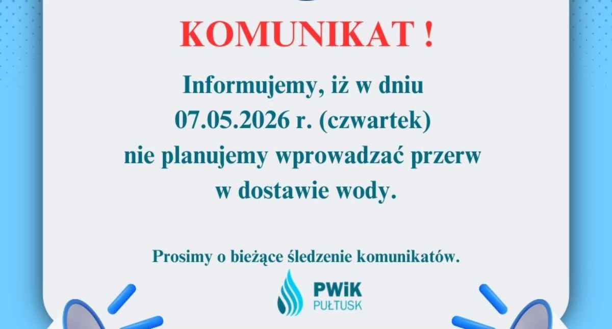 Miasto, Dziś będzie woda! komunikat - zdjęcie, fotografia