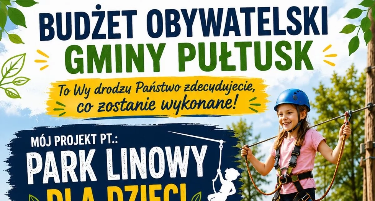Miasto, linowy Narwią możliwe! Rusza walka głosy Budżecie Obywatelskim - zdjęcie, fotografia
