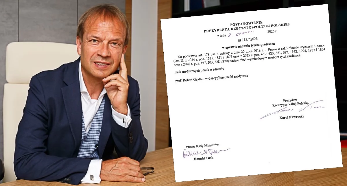 Wiadomości z kraju, Robert Gajda drugim tytułem profesorskim - zdjęcie, fotografia