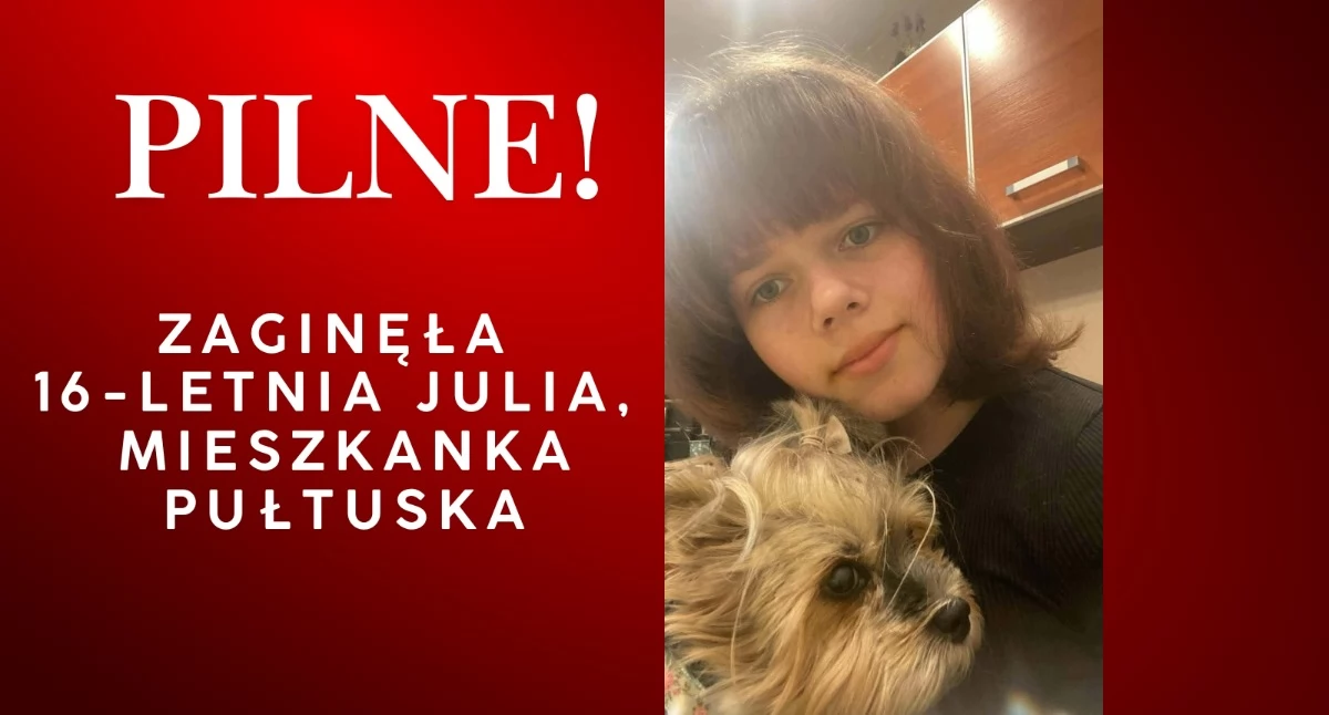 Poszukiwani, Zaginęła letnia Julia mieszkanka Pułtuska Policja prowadzi poszukiwania - zdjęcie, fotografia