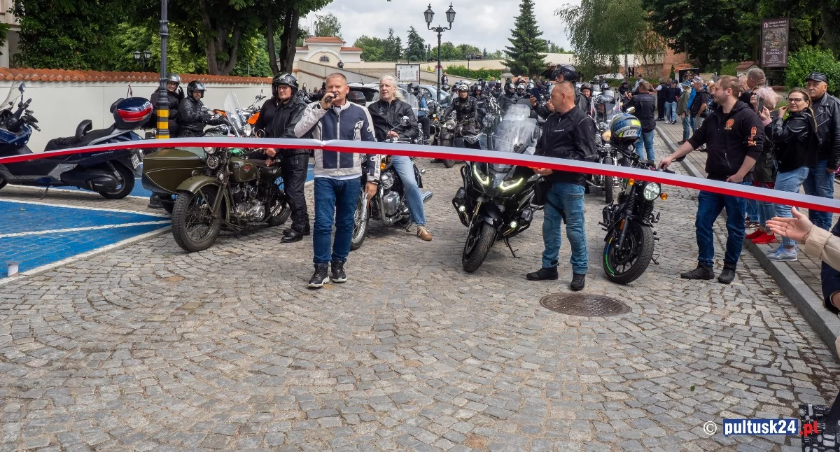 Imprezy, Wielka parada motocyklowa przejechała przez Pułtusk [ZDJĘCIA] - zdjęcie, fotografia