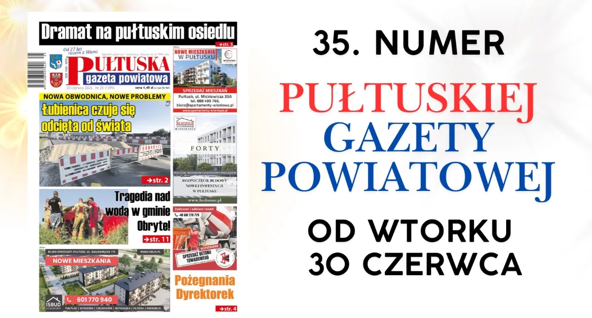 W aktualnym numerze PGP, numerze Pułtuskiej Gazety Powiatowej - zdjęcie, fotografia