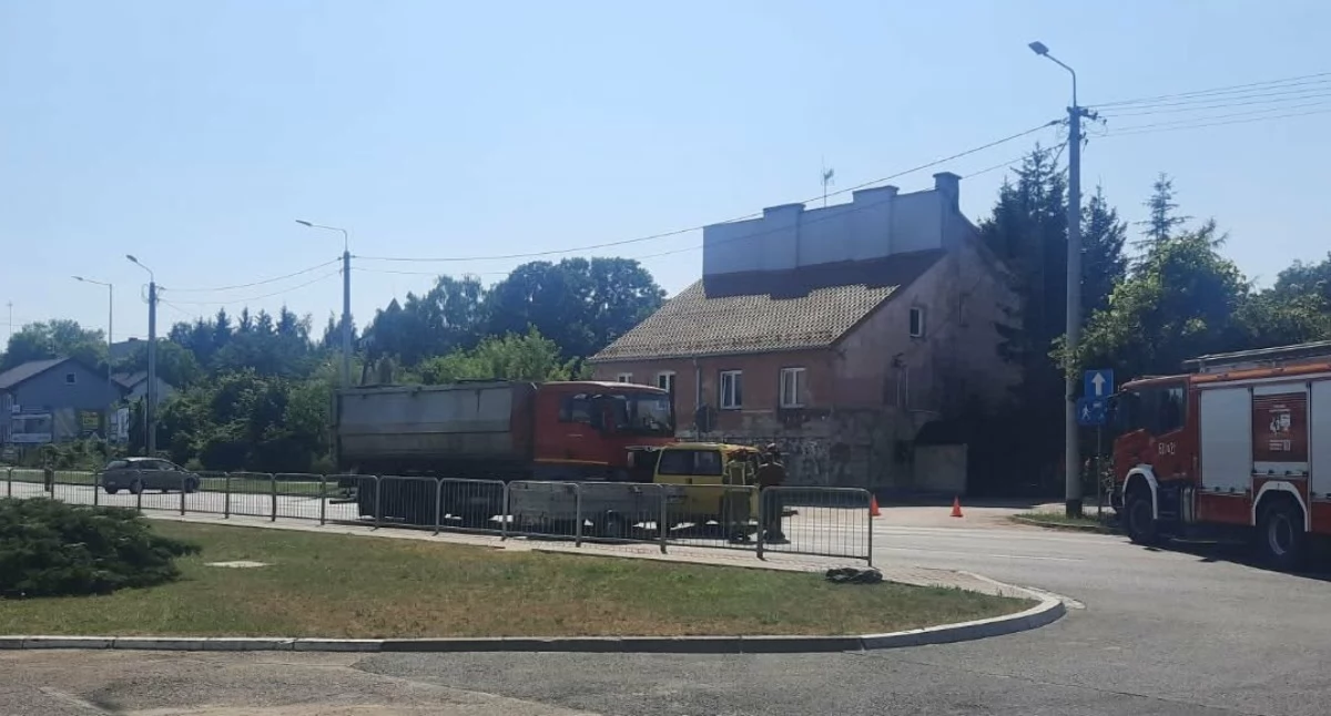 Wypadki, Wypadek Daszyńskiego całkowicie zablokowana! - zdjęcie, fotografia