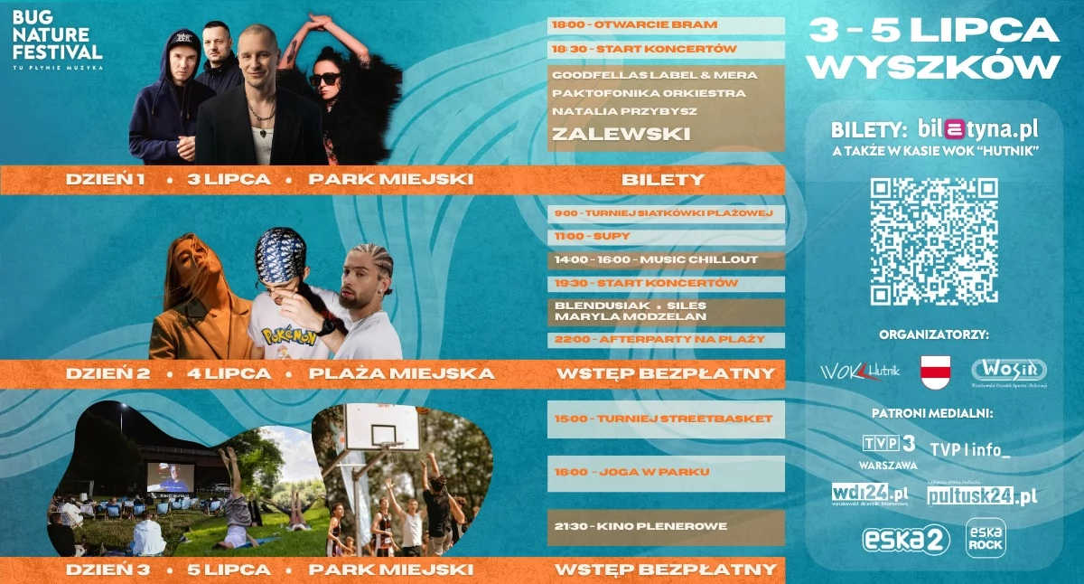 Trzy dni pełne muzyki, sportu i chilloutu. Nadchodzi Bug Nature Festival w Wyszkowie!