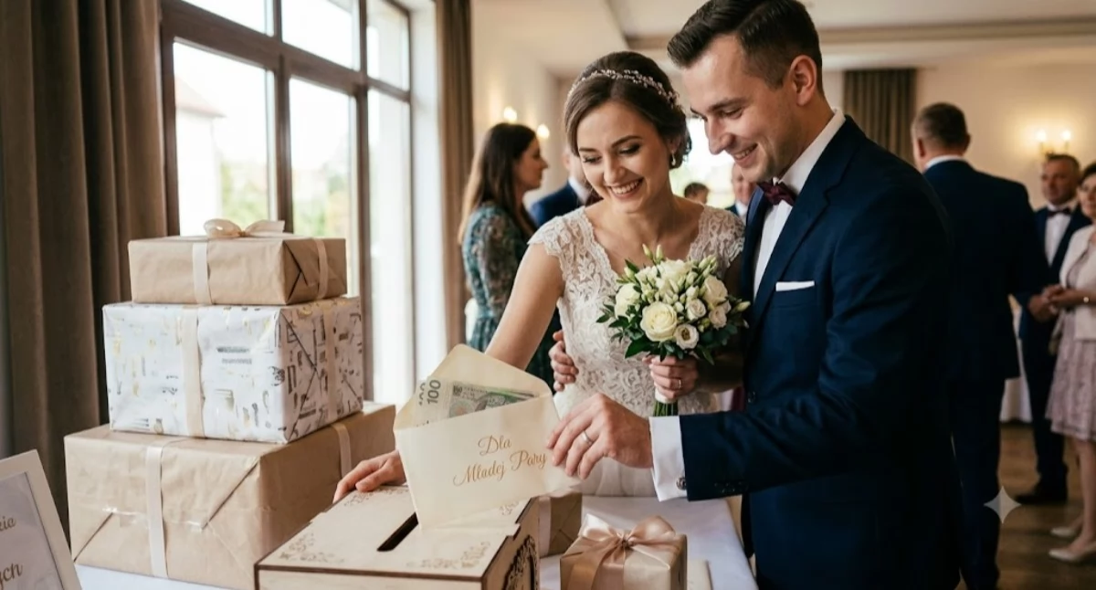 Społeczeństwo, Prezenty ślubne Gotówka prezenty rzeczowe - zdjęcie, fotografia