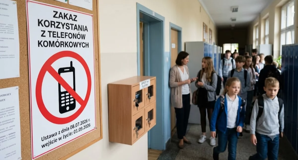 Społeczeństwo, Telefony szkołach zakazane - zdjęcie, fotografia