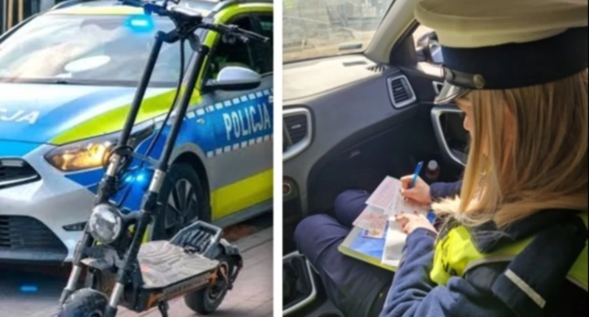Zatrzymano nastolatki na hulajnogach bez kasków. istotny apel policji do rodziców