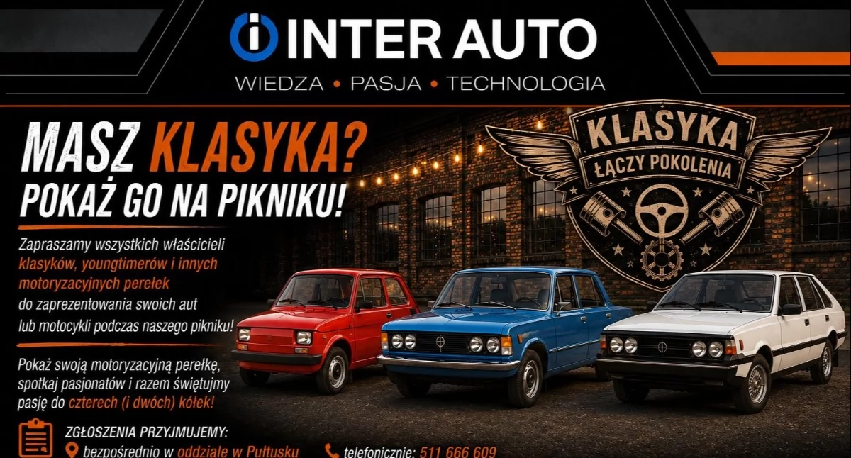 Piknik Motoryzacyjny w Pułtusku: Masz klasyka? Pokaż go na wydarzeniu!