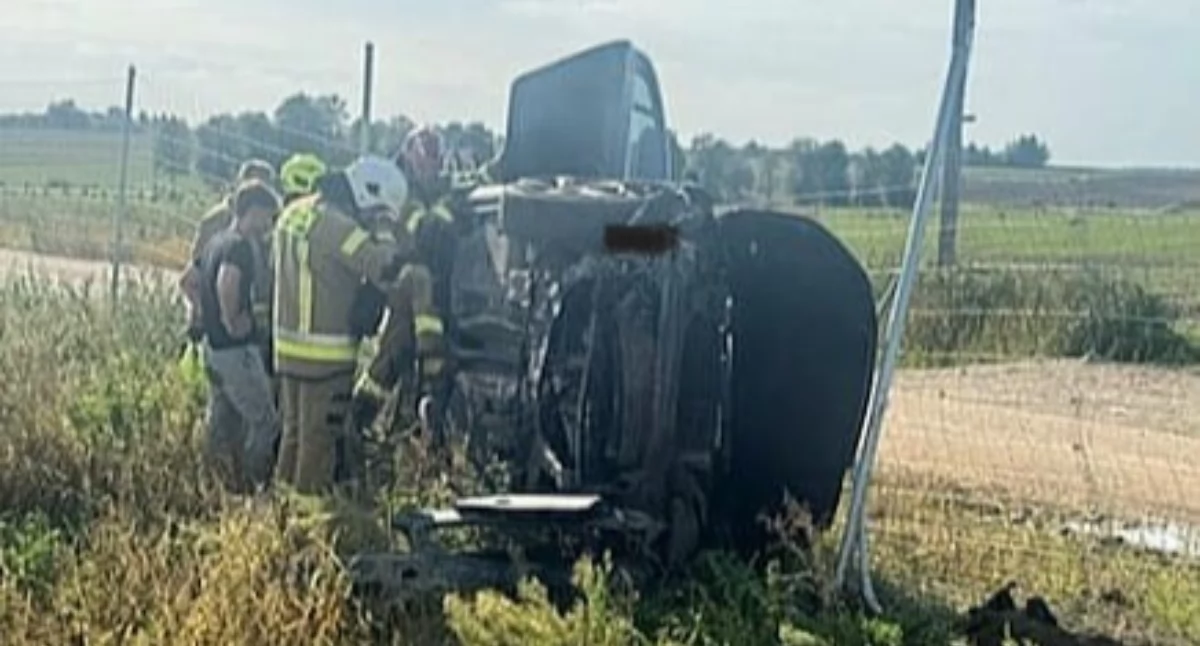 Dramatyczny wypadek na obwodnicy Pułtuska. Brawura 18-latka mogła zakończyć się tragedią