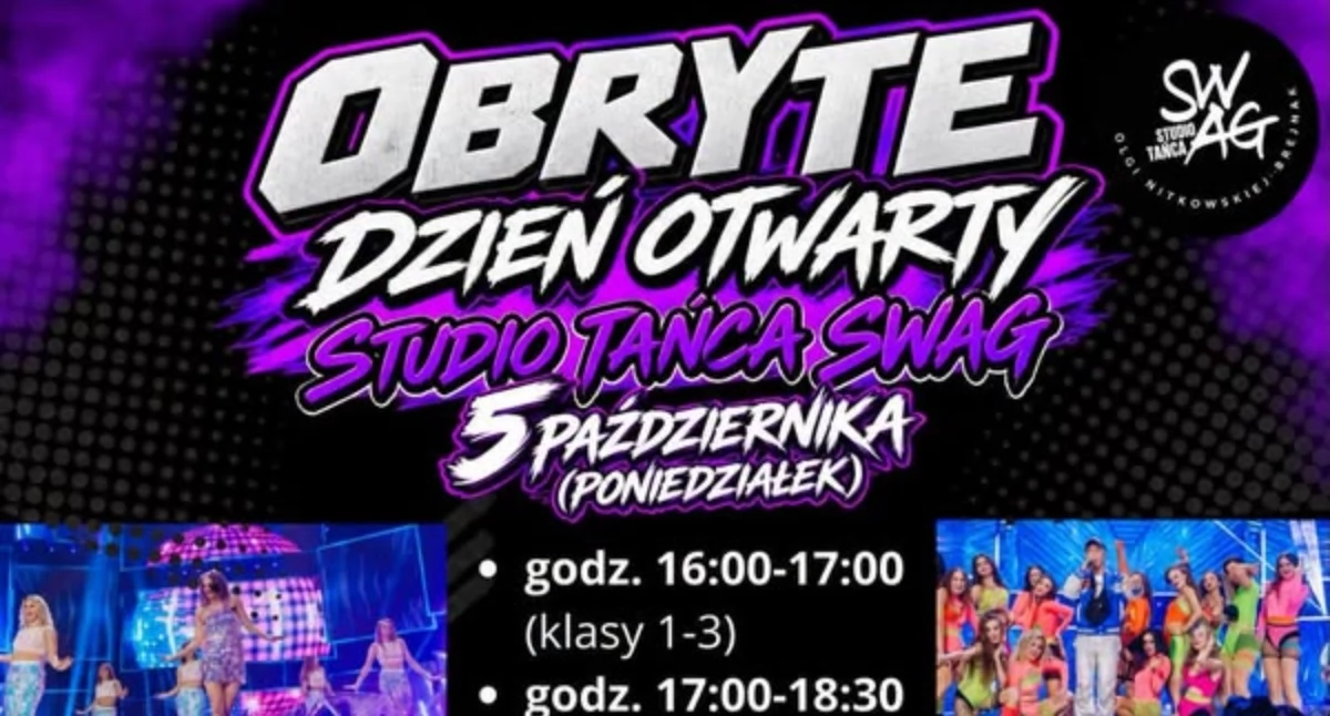 DZIEŃ OTWARTY STUDIA TAŃCA SWAG W OBRYTEM!