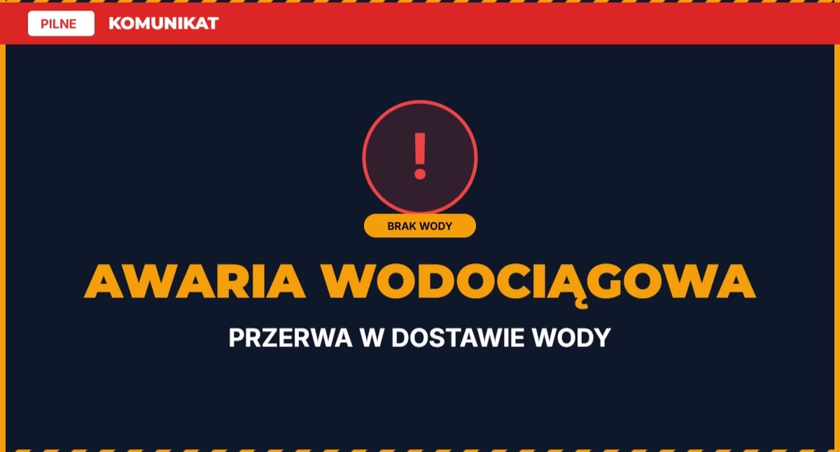 Awaria sieci wodociągowej w gminie Obryte. Cztery miejscowości bez wody
