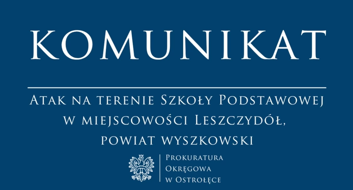 Atak w Leszczydole - komunikat prokuratury