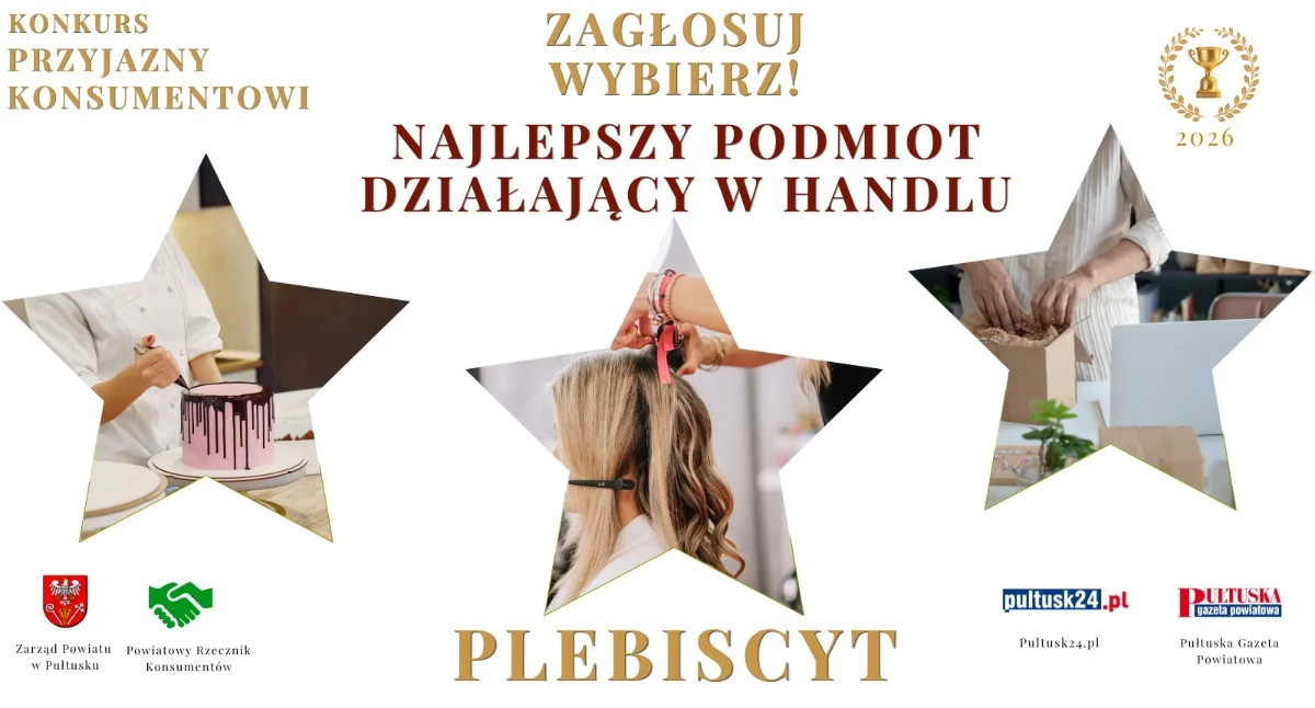 Wybierz najlepszy podmiot działający w HANDLU w Pułtusku i powiecie pułtuskim – plebiscyt