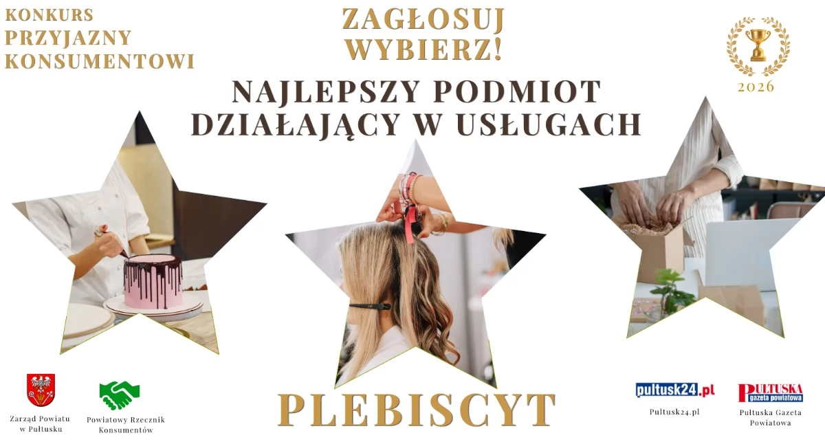 Sondy/quizy, Wybierz najlepszy podmiot działający USŁUGACH Pułtusku powiecie pułtuskim plebiscyt - zdjęcie, fotografia