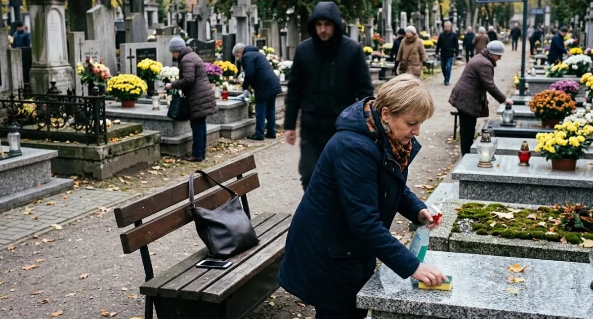 Bezpieczeństwo, Robisz porządki cmentarzu Pamiętaj bezpieczeństwie - zdjęcie, fotografia