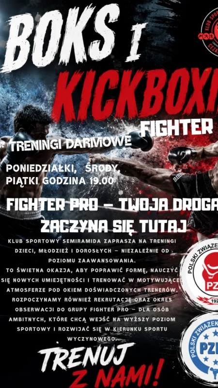 W KS Semiramida ruszają bezpłatne treningi boksu i kickboxingu!