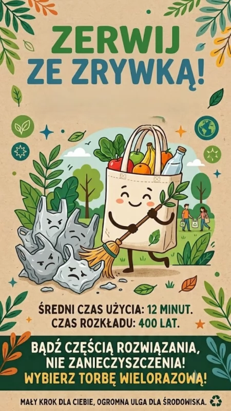Zerwij ze zrywką! 3 lipca - Międzynarodowy dzień bez toreb foliowych