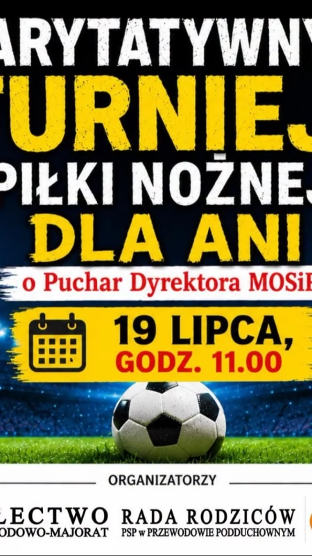 Piłkarskie serca dla Ani! Charytatywny turniej o Puchar Dyrektora MOSiR w Pułtusku