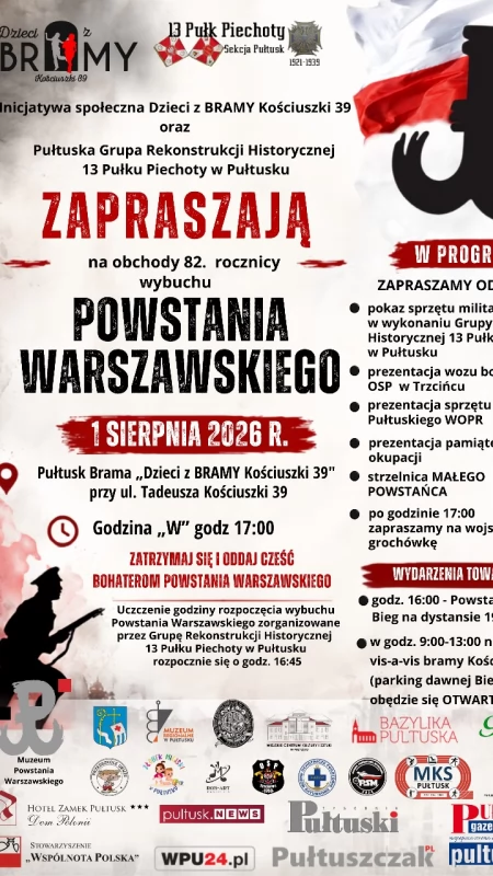 82. rocznicy wybuchu Powstania Warszawskiego. Dzieci z Bramy zapraszają