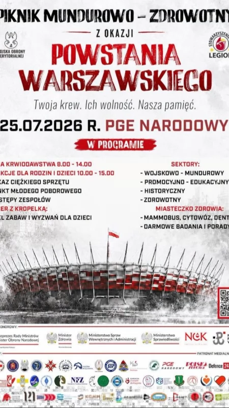  Trwa Ogólnopolska Kampania Honorowego Krwiodawstwa z okazji Powstania Warszawskiego