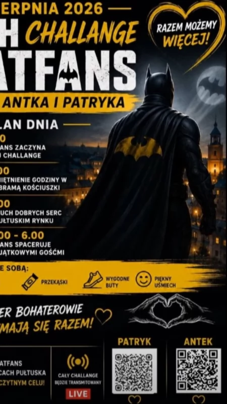24h challange BatFans dla Antka i Patryka – już 1 sierpnia!