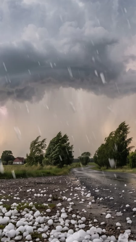 Na dziś prognozowane burze z silnym wiatrem i gradem