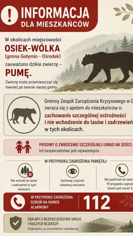 PILNE: Puma pod Ciechanowem!