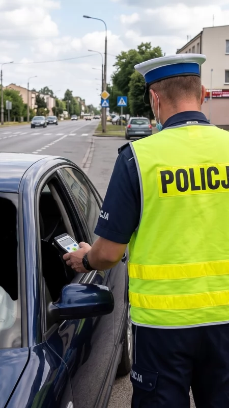 Pół promila i stracone prawo jazdy. 47-latek zatrzymany na ulicy Wyszkowskiej