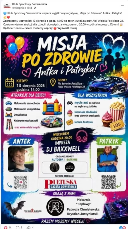 KS Semiramida wspiera akcję „Misja po Zdrowie” 