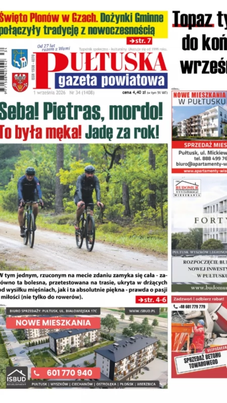 W 34 numerze Pułtuskiej Gazety Powiatowej