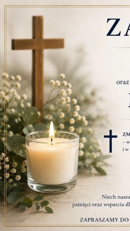 Zaproszenie na mszę świętą w intencji śp. mł. insp. Jarosława Olszewskiego, zmarłych policjantów oraz funkcjonariuszy i pracowników Policji