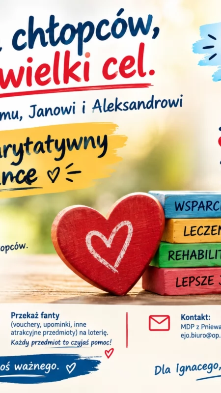 Trzech chłopców, jeden wielki cel. Pomóżmy Ignacemu, Janowi i Aleksandrowi!