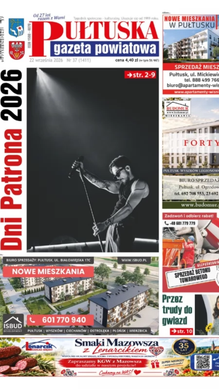 W 37 numerze Pułtuskiej Gazety Powiatowej