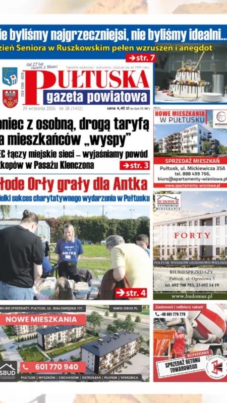 W 38 numerze Pułtuskiej Gazety Powiatowej