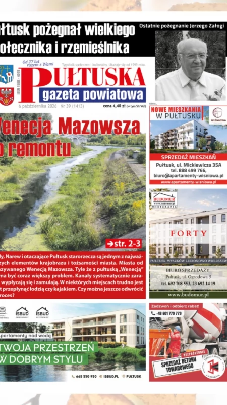 W 39 numerze Pułtuskiej Gazety Powiatowej
