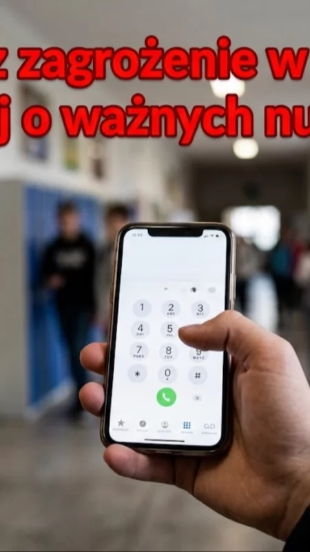 Widzisz zagrożenie w szkole? Pamiętaj o ważnych numerach! 