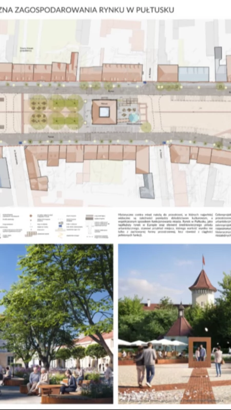 Nowy projekt rynku w Pułtusku wybrany. O ostatecznym wyglądzie zdecydują konsultacje społeczne z mieszkańcami