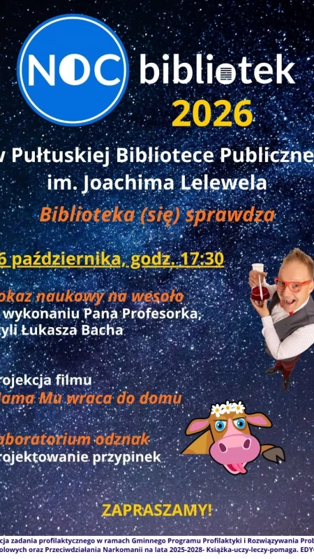 Biblioteka (się) sprawdza! Dzisiaj Noc Bibliotek!