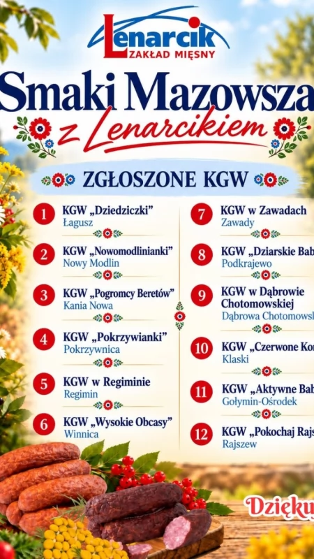 12 KGW rusza w podróż w głąb kulinarnej tradycji. Wyjątkowy projekt „Smaki Mazowsza z Lenarcikiem”