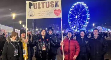 Pułtusk na żywo w głównym sztabie WOŚP. Film!